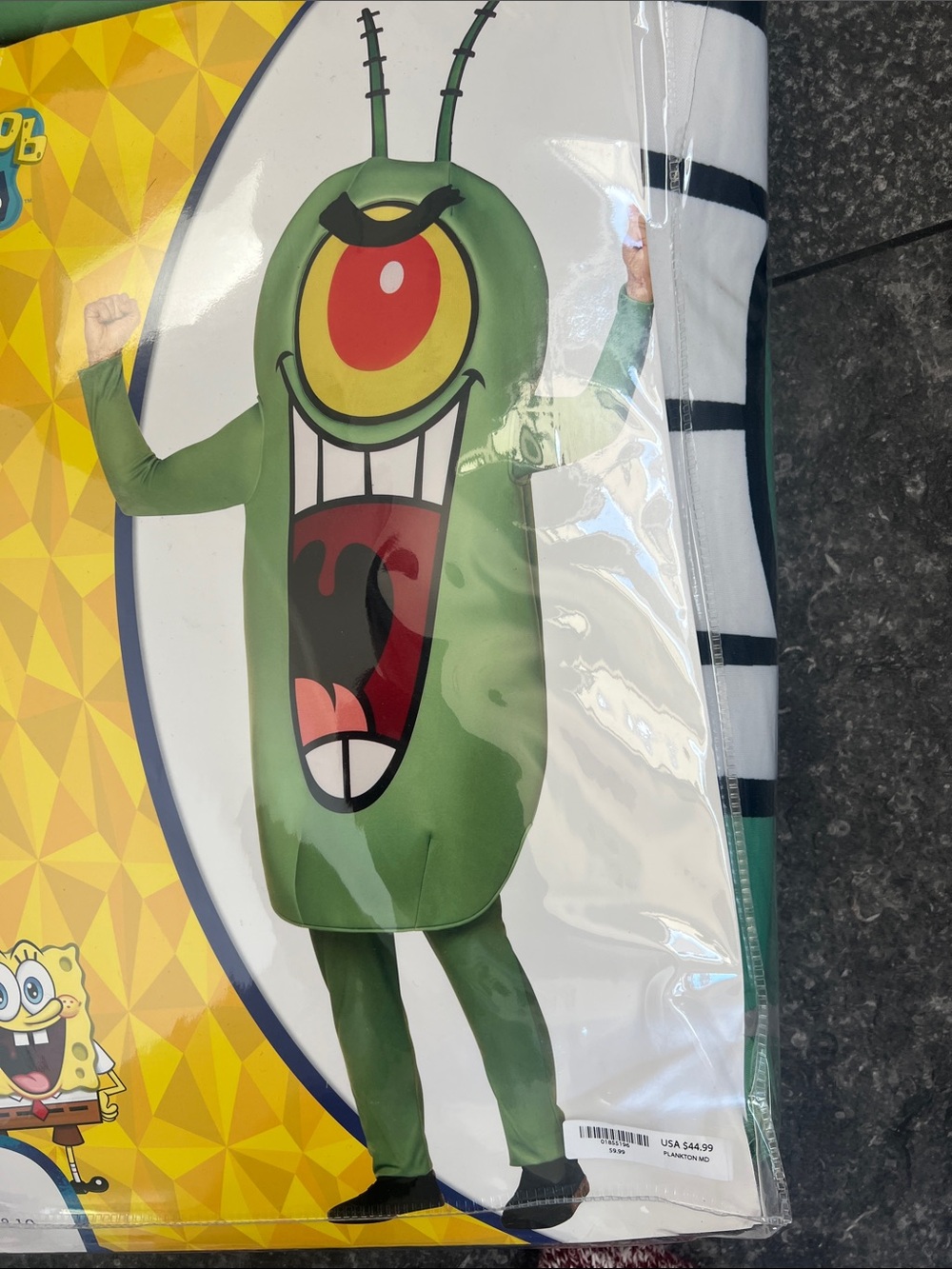 Spirit Green Plankton Character Kids Costume